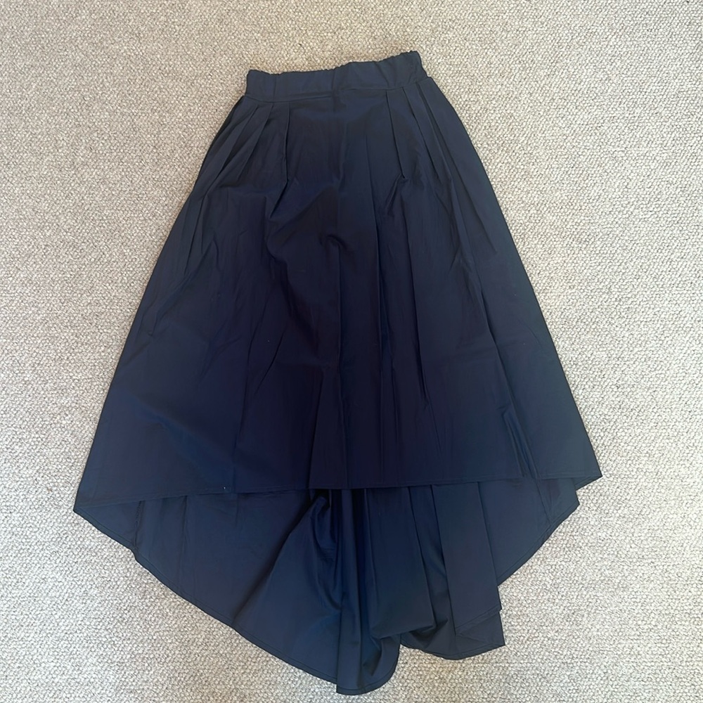 Blue High Low Skirt